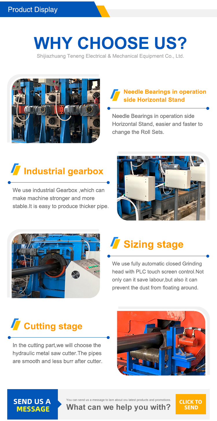 Carbon Steel Square & Rectangle Pipe Packing Machine From Teneng Hgf200